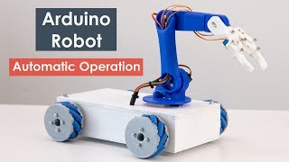 DIY Arduino Robotic Arm amp Mecanum Wheels Robot Automatic Operation [upl. by Bez89]