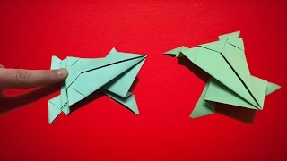 Zıplayan Kurbağa Nasıl Yapılır   Kağıttan  Origami [upl. by Fredkin]