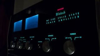 McIntosh  MC2105 quotPRECISION FIDELITY STEREO AMPLIFIERquot [upl. by Podvin874]