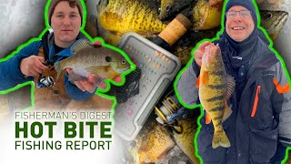 4 Ice Fishing Reports amp Walleye Report on Muskegon Lake  Hot Bite Fishing Report  Dec 23rd [upl. by Ainslie]