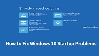 How to Fix Windows 10 Startup Problems 4 Ways [upl. by James]