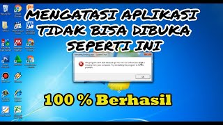 CARA MENGATASI THE PROGRAM CANT START BECAUSE APIMSWINCRTRUNTIMEI110DLL [upl. by Avruch]