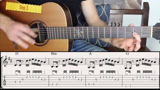 How to Play Licks Between Chords on Acoustic Guitar in 5 Steps [upl. by Baynebridge]