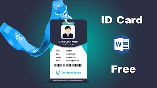 How to Create an Employee ID Card Template Using Microsoft Word [upl. by Leyla320]