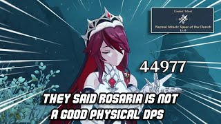 This is how strong Physical Rosaria is  Genshin Impact [upl. by Cacka]