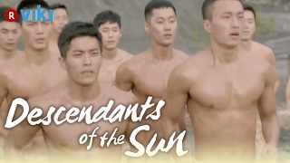 Descendants of the Sun  EP3  Shirtless Soldier Morning Workout Eng Sub [upl. by Nagrom]