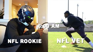 Day In The Life NFL Rookie Vs NFL Vet [upl. by Nagy]