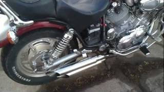 Yamaha Virago 1100 Cobra Exhaust [upl. by Akienat763]