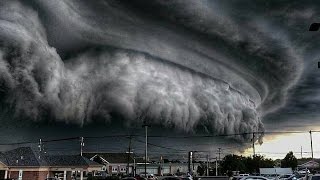 Masiva Tormenta Supercell sobre Cleveland  USA  Agosto 2016 [upl. by Oetam]