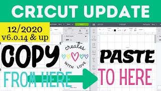 HOW Copy amp Paste Images and Text  EASY NEW TIP Cricut Design Space from One Project to Another [upl. by Laforge]