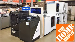 HOME DEPOT KITCHEN APPLIANCES REFRIGERATORS STOVES WASHERS SHOP WITH ME SHOPPING STORE WALK THROUGH [upl. by Hobbie]