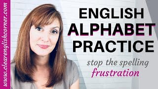 How to Say English Letters American English Alphabet Pronunciation [upl. by Sharyl152]