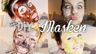 4 easy DIY GesichtsMASKEN ♡ Dagi Bee [upl. by Allred241]