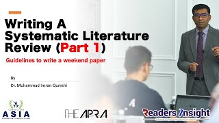 Writing A Systematic Literature Review [upl. by Tiat]