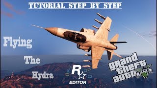 GTA5 How to fly the hydra Jet PC Turn Hover mode on and off PC [upl. by Ellek]