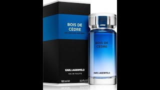 Bois de Cedre by Karl Lagerfeld 2019 fragrance review [upl. by Alaric625]