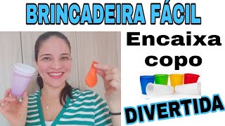 BEXIGA E COPO  DIVERSÃO E BRINCADEIRA FÁCIL [upl. by Eznyl]