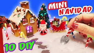 10 DIY NAVIDAD 🎅 MINIATURA  Como Hacer ZEN GARDEN de Invierno ❄️ [upl. by Yesnik]