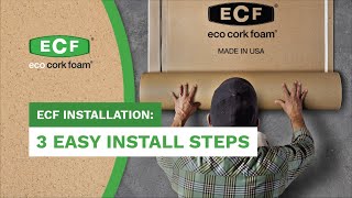 Eco Cork Foam Underlayment 3 Easy Install Steps [upl. by Atiekram390]