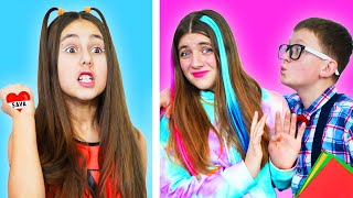 Popular Girl vs Nerd  Awkward funny situations with Amigos Forever [upl. by Enna]