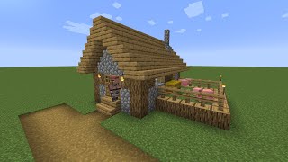 How to build a Minecraft Village Butcher Shop 1 114 plains [upl. by Euqininod258]