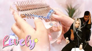 Billie Eilish amp Khalid  Lovely  Kalimba Cover with Tabs ♡ [upl. by Durr]