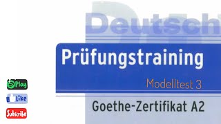 Prüfungstraining A2  Hören  Modelltest 3 [upl. by Adyahs]