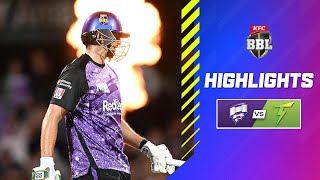 Hobart Hurricanes v Sydney Thunder Match Highlights  BBL14 [upl. by Anelrahs]