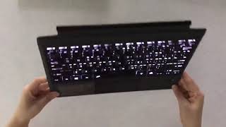 Backlit Wireless Keyboard for Microsoft Surface PRO 3456 [upl. by Emersen]