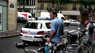 French Police Car Respnding with Loud Siren [upl. by Brietta]