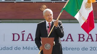 Día de la Bandera desde Campo Marte Ciudad de México [upl. by Kincaid]