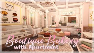 Blush Boutique Bakery amp Apartment  Bloxburg Speed Build [upl. by Eceirahs848]