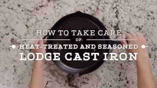 How to Clean Lodge HeatTreated Cast Iron [upl. by Windsor99]