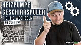 Heizpumpe Geschirrspüler tauschen  so geht es [upl. by Elocen]