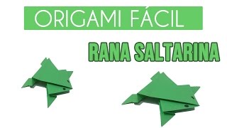 Rana de papel que salta  Origami para niños [upl. by Brenden]