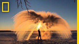 Here’s How Boiling Water Can Turn Into Ice  National Geographic [upl. by Alesi]