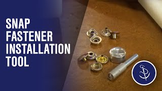 Snap Fastener Installation Tool Demo [upl. by Tnek]