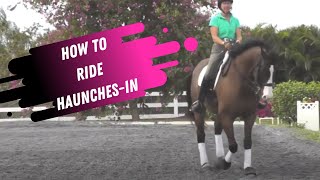 How To Do Travers or HaunchesIn Correctly In Dressage amp How To Correct Your Mistakes [upl. by Somar739]