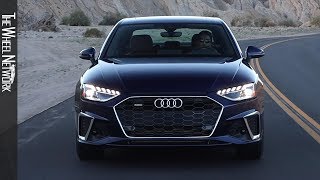 2020 Audi A4  Navarra Blue Metallic  Driving Interior Exterior US Spec [upl. by Nnylireg]