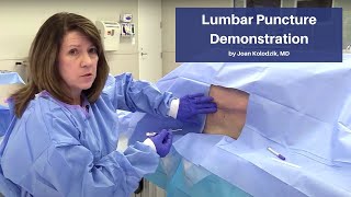 Lumbar Puncture Demonstration  The CadaverBased EM Procedures Online Course [upl. by Noiroc]