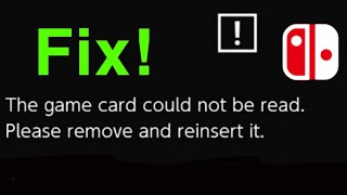 FIX Nintendo Switch Game Card Cannot Be Read Error [upl. by Dyna]