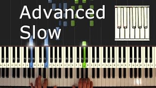 Beethoven  Moonlight Sonata  Piano Tutorial Easy SLOW  How To Play synthesia [upl. by Nadler]