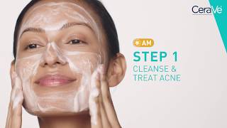 Simple Routine for Acne Prone Skin  Cerave [upl. by Atteloc]