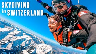 SKYDIVING IN SWITZERLAND🇨🇭  Most Beautiful Skydiving Experience in Interlaken Switzerland Ep 4 [upl. by Alamaj]