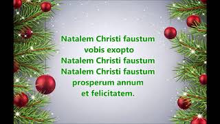 Natalem Christi Faustum [upl. by Adriel105]