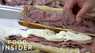 Why Hoboken Is Obsessed With This Roast Beef Sandwich  Legendary Eats [upl. by Nabois894]