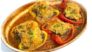 POIVRONS FARCIS À LA VIANDE HACHÉE RECETTE FACILE [upl. by Triley]