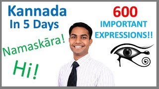 Learn Kannada in 5 days Conversation for Beginners [upl. by Elohcan]