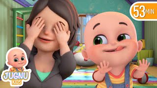 Peek a Boo Song abc  Jugnu Kids Nursery Rhymes amp Kids Songs [upl. by Barrow939]