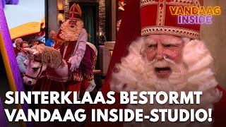 Sinterklaas zorgt met paard voor CHAOS in Vandaag Insidestudio  VANDAAG INSIDE [upl. by Lenox]